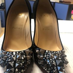 Christian Louboutin Keopomp Velours size 7